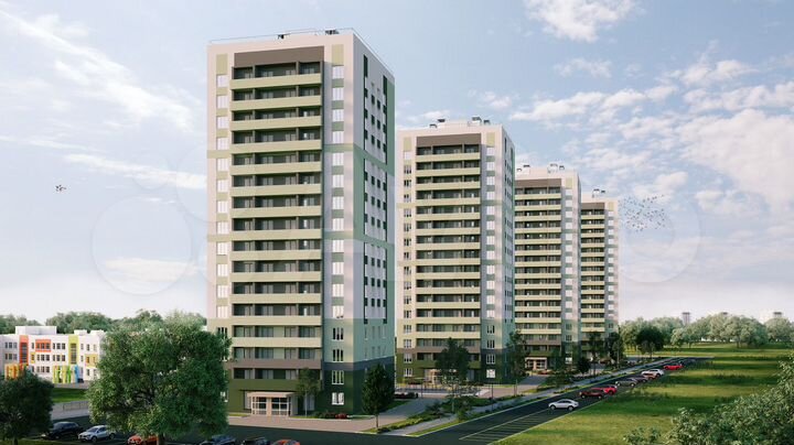 1-к. квартира, 41,7 м², 3/16 эт.