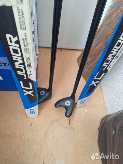 Лыжи пластиковые с палками