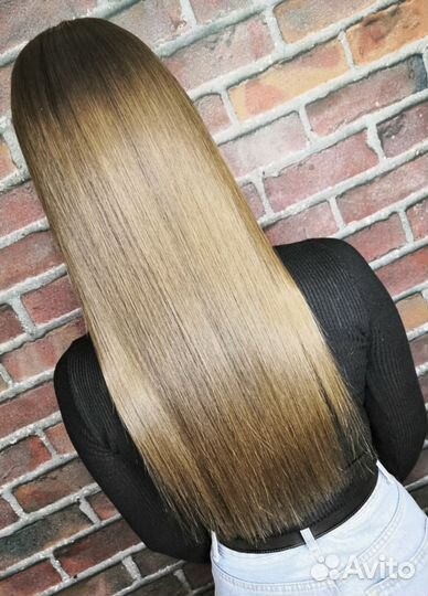 Кератиновое выпрямление волос