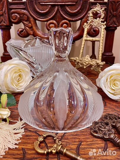 Хрустальная бонбоньерка-конфетница Италия