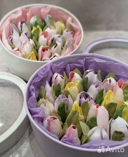 Съедобный букет из зефира на День рождения