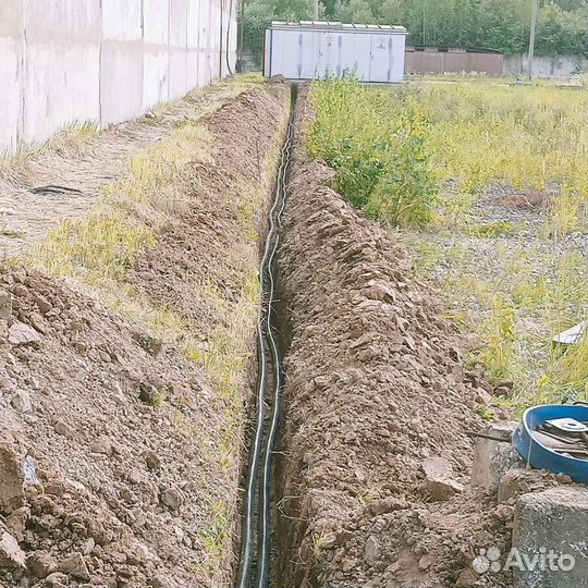 Копка траншей в ручную