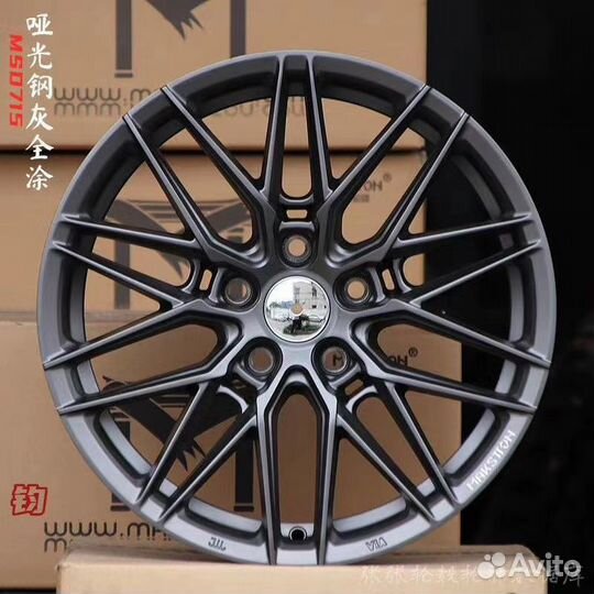 Диски литые R18 5x108 Faster GT grey