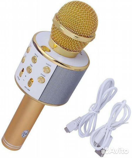 Микрофон для караоке WS-858 Gold