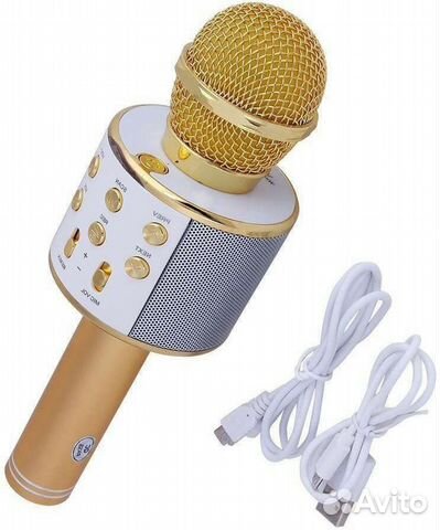 Микрофон для караоке WS-858 Gold