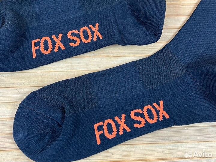 Оригинальные носки на ноги - FOX Orange Logo Black