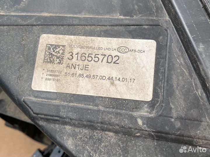 Фара левая Volvo xc90