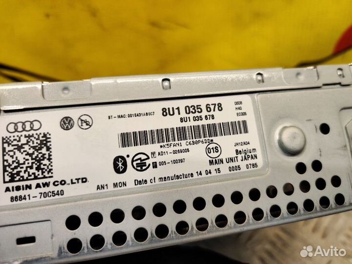 Магнитола Audi Q3 8U 8UB culb 2.0 2015