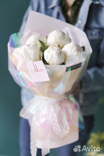 Пионы букет цветы