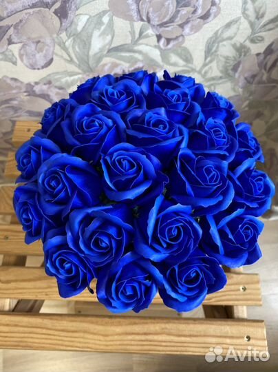 Букеты из мыльных роз