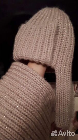 Комплект шапка-ушанка,шарф,варежки