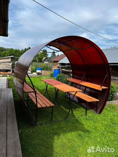 Беседка из поликарбоната