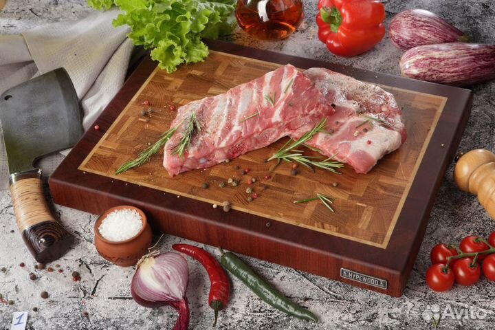 Разделочная доска торцевая рамка в рамке