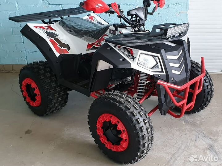 Квадроцикл Wels ATV Thunder 200 EVO X бело-красный