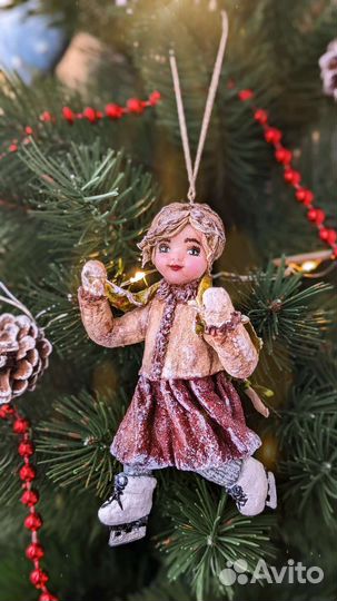 Ватные ёлочные игрушки