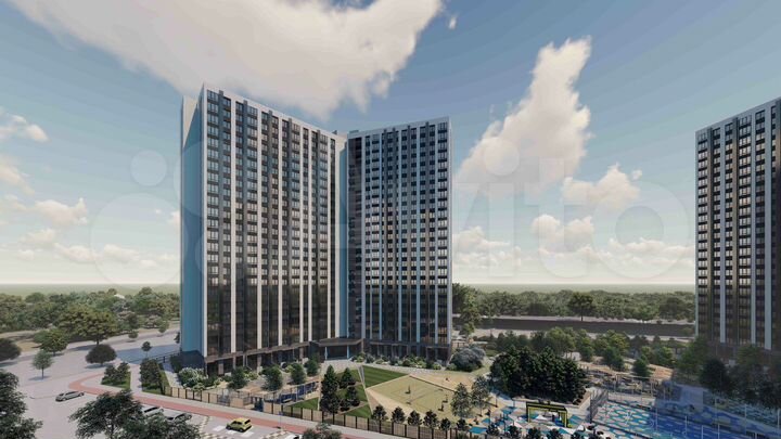 2-к. квартира, 62,2 м², 2/25 эт.