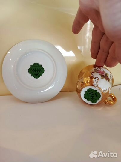 Сервиз кофейный Бавария Золото Винтаж Люкс