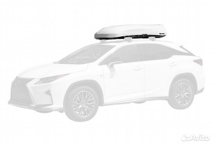 Бокс багажный Inno Wedge 360L белый