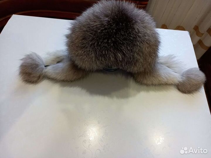 Шапка женская песец нат.кожа