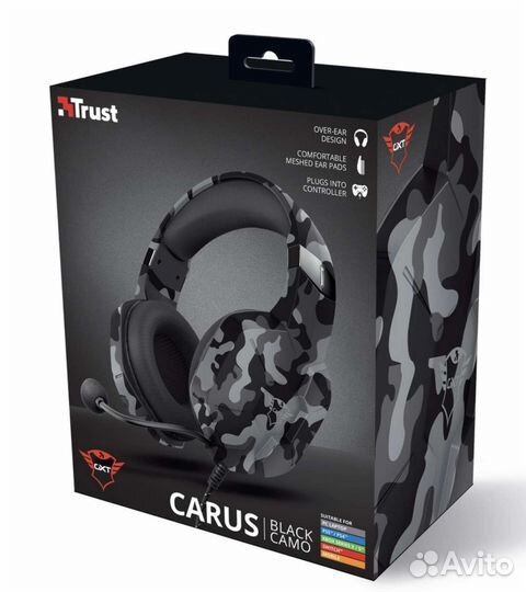 Новые игровые наушники Trust GXT 323K Carus