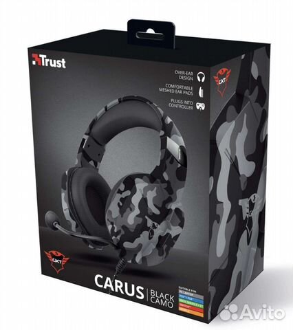 Новые игровые наушники Trust GXT 323K Carus