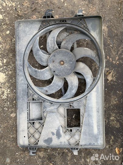 Вентилятор радиатора Мондео 3 в сборе