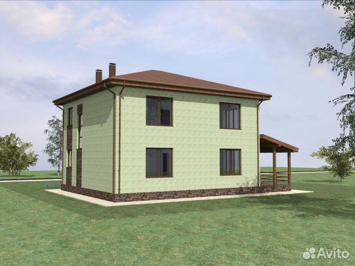 Домокомплект 158,4 кв.м из теплоэффективных блоков