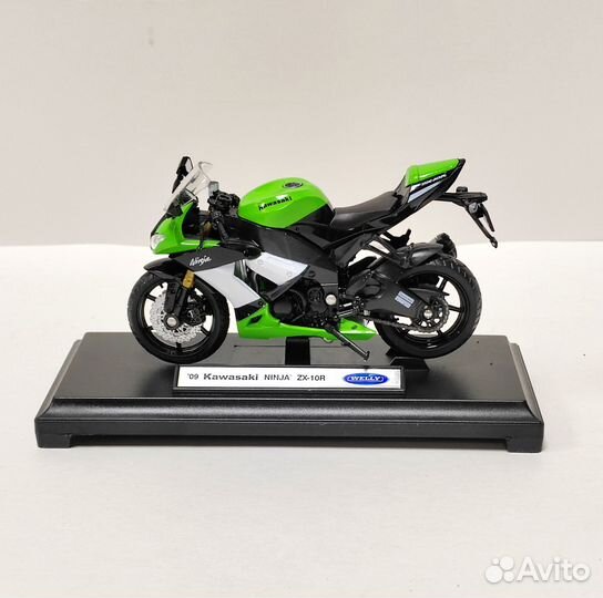 Модель Welly мотоцикл Kawasaki Ninja ZX-10R