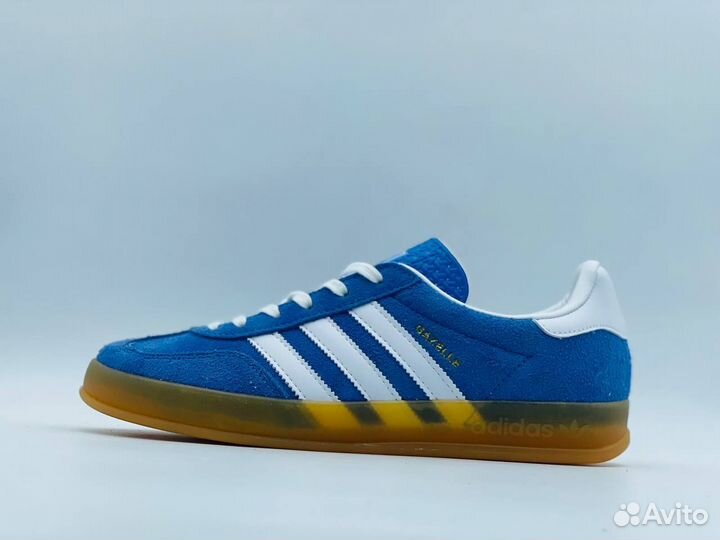 Adidas gazelle, прозрачная подошва, синий