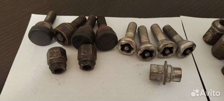 Болты секретки на колеса, гайки