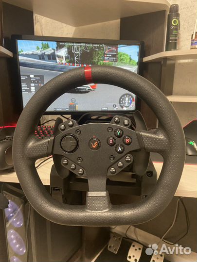 Игровой руль 900 градусов с кпп