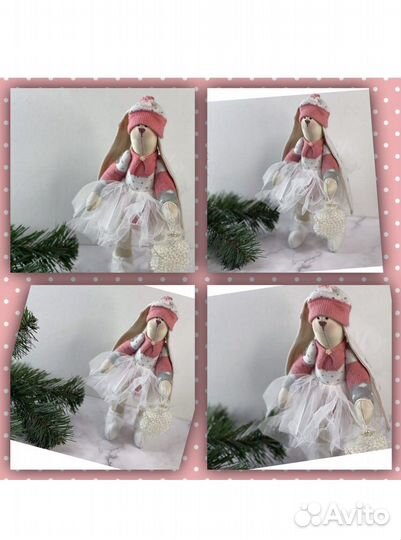 Текстильный Зайка.Ручная работа