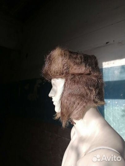 Шляпа ушанка из натурально меха