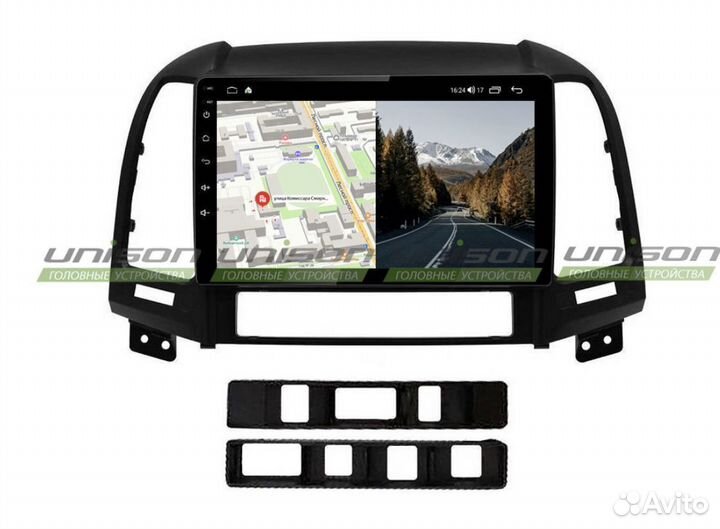 Unison Магнитола Hyundai Santa Fe 06-12