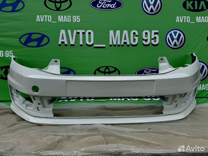 Бампер передний на volkswagen polo 2015-2020