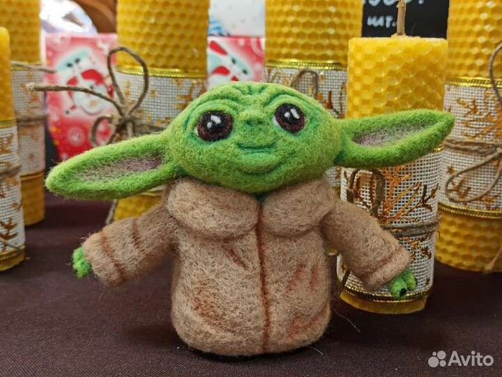 Малыш Йода игрушка из шерсти