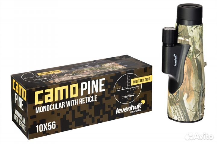 Монокуляр камуфляжный Levenhuk Camo Pine 10x56 с с
