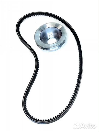 Шкив помпы ваз классика Нива 90 мм с ремнем