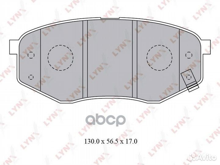 Колодки тормозные дисковые перед BD3624 LYN