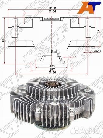Вискомуфта Toyota Land Cruiser Prado 2Tr ST1700008
