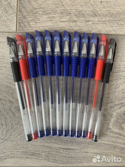 Ручки гелевые набор 12 шт новые