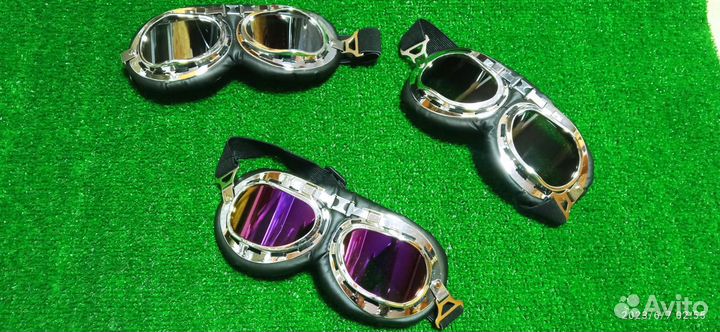 Очки байкера стиле ретро 