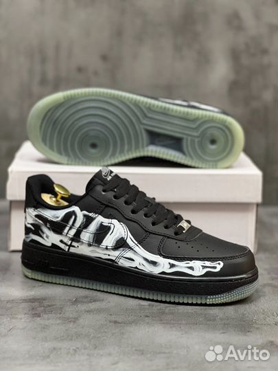 Nike Air Force 1 Low Black Skeleton