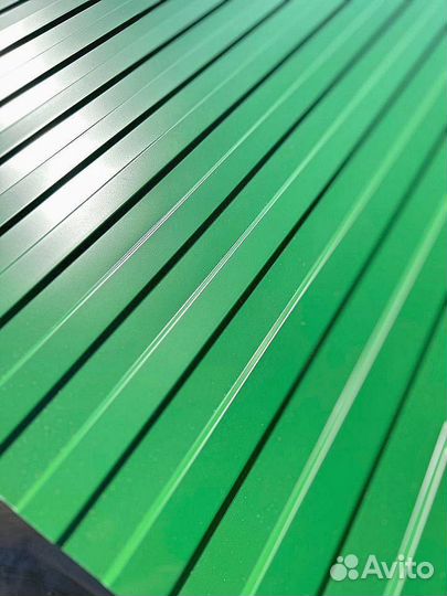 Профнастил зеленый (RAL 6005)