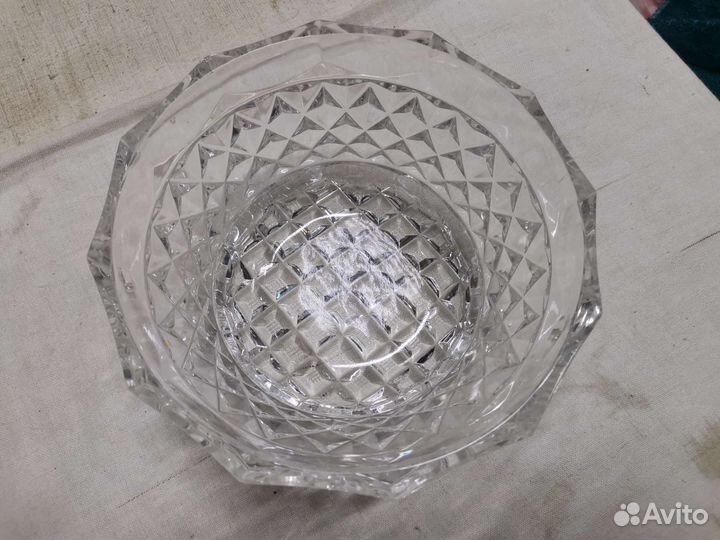 Салатники хрустальные 2 шт СССР (Ч)