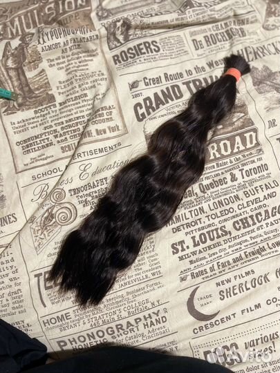 Волосы натуральные срез 45см