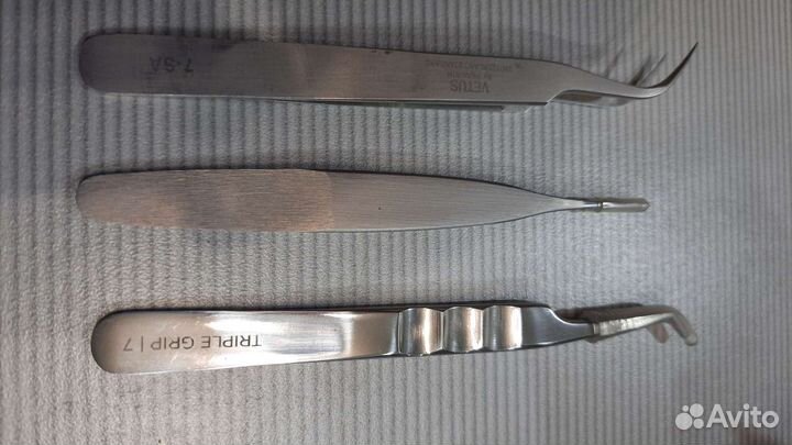 Пинцеты, ресницы для наращивания