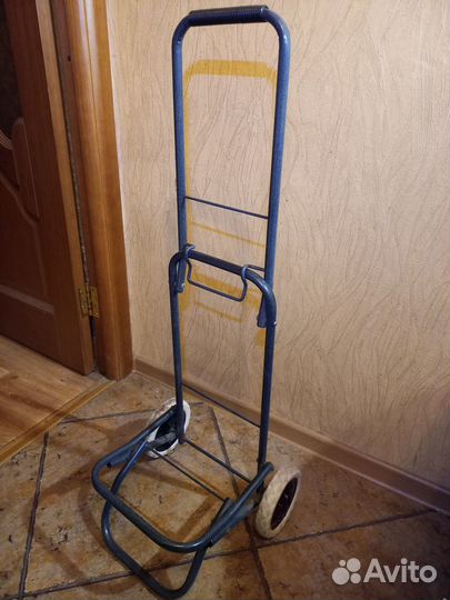 Тележка хозяйственная складная с сумкой на колесах