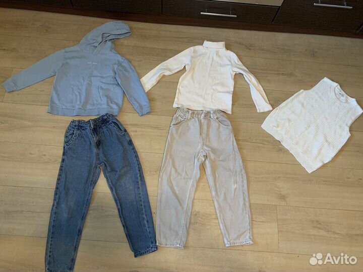 Пакет фирменных вещей для девочки 110-116