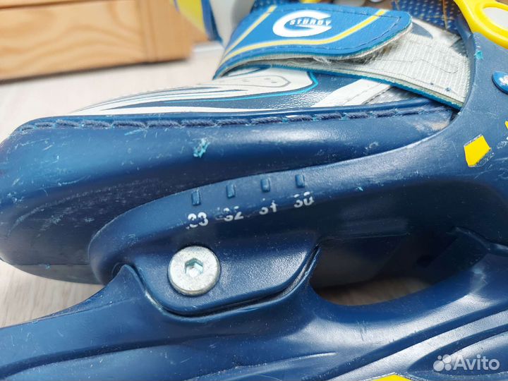 Коньки детские раздвижные 30-33